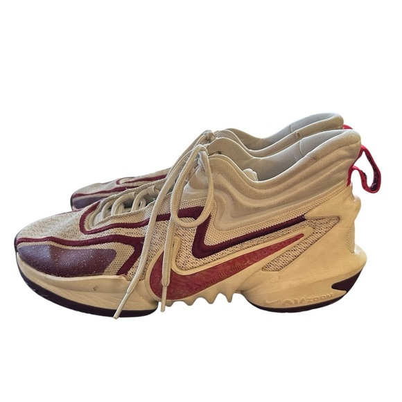 Nike Men's Cosmic Unity 2 Athletic Shoes in Red and Coconut milk - Picture 4 of 8